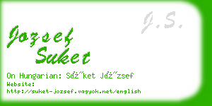 jozsef suket business card